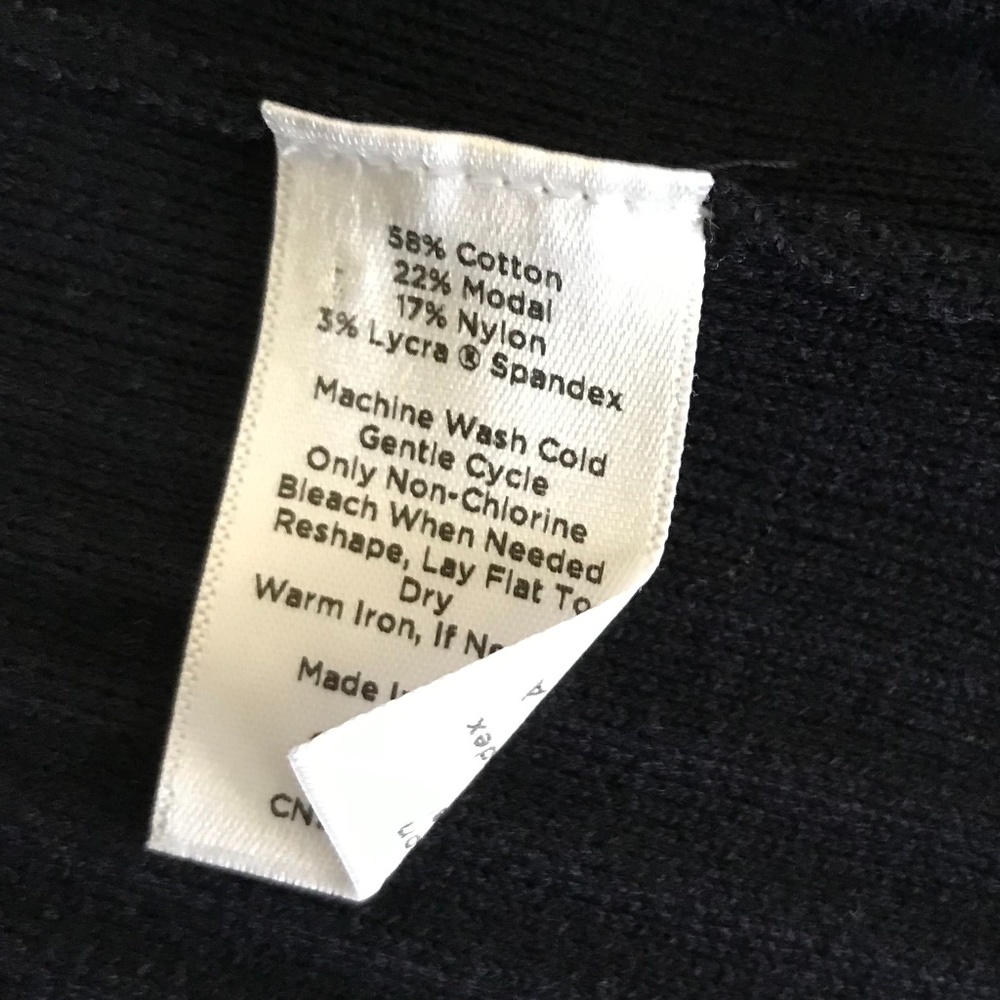 Talbots Navy Topper Sz S - Picture 6 of 6